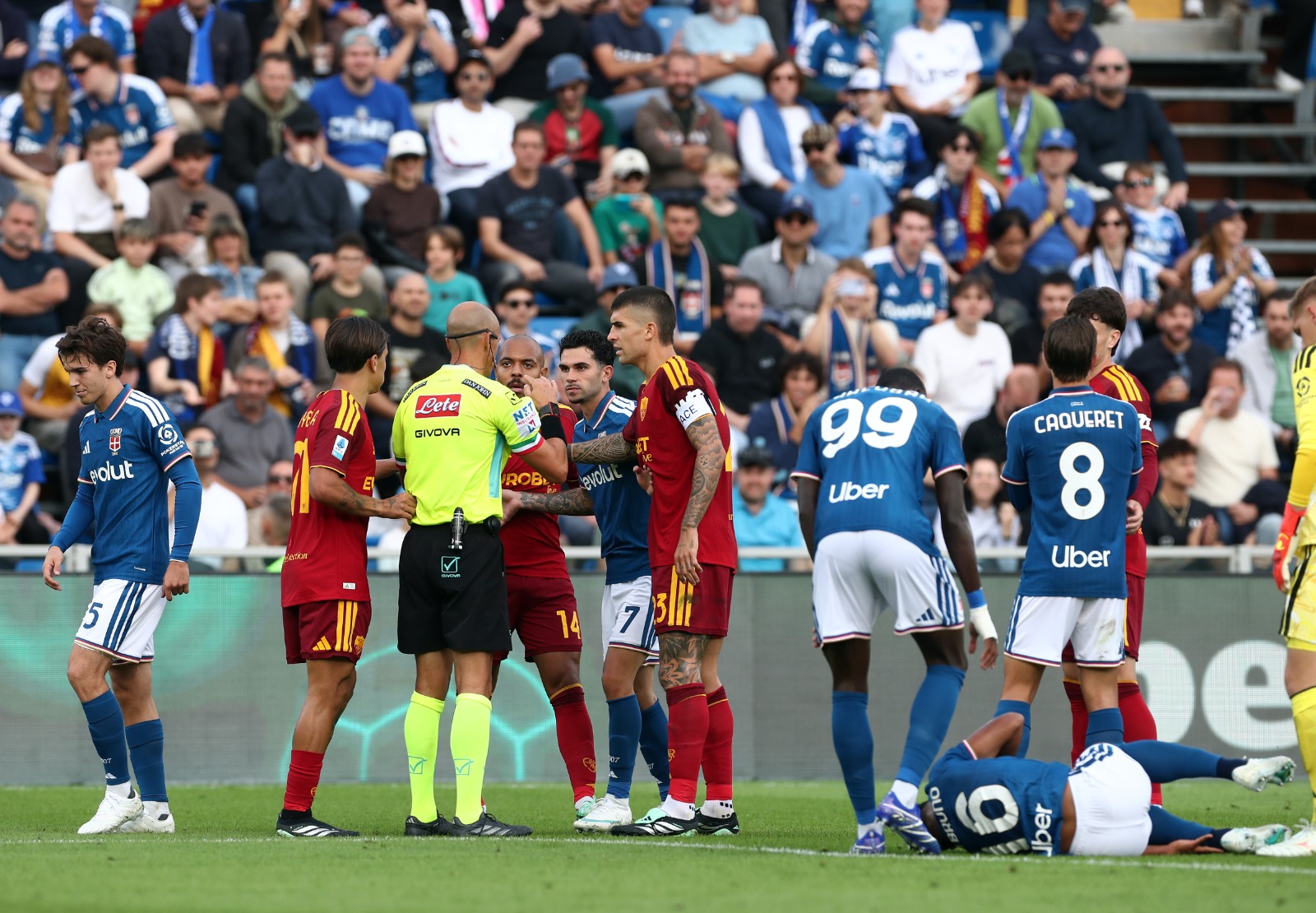 Como-Roma 0-0: muro Gollini e il rosso a Malen, i giallorossi resistono in 10 al Sinigaglia