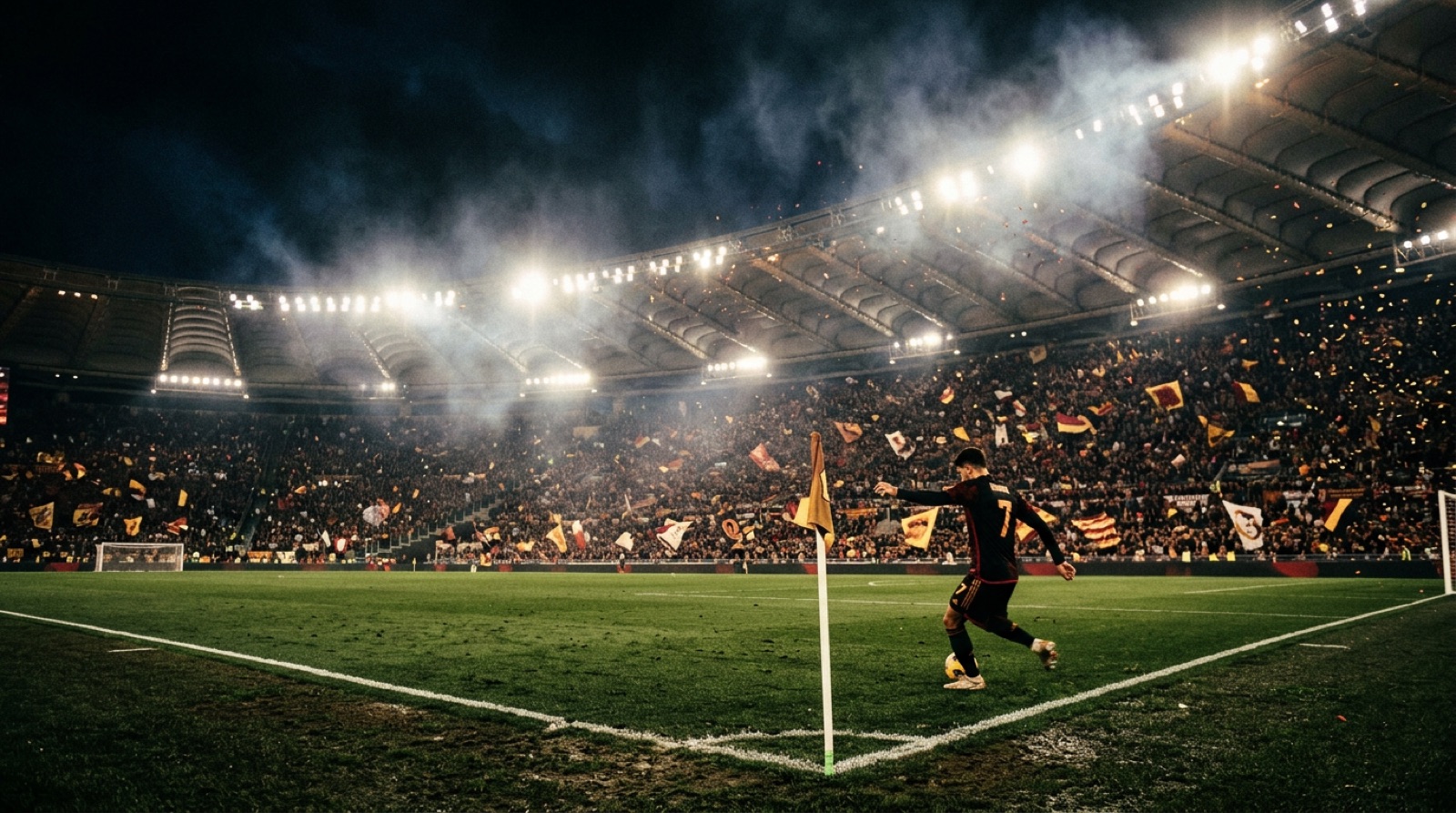 Stadio gremito in notturna durante il Mondiale