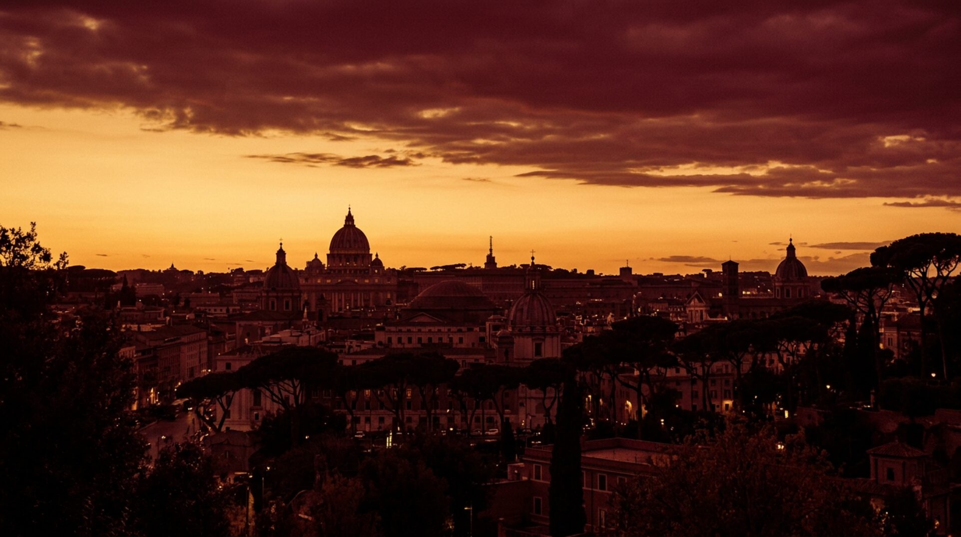 Roma al tramonto